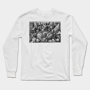 Ancient Mural Graphic Long Sleeve T-Shirt